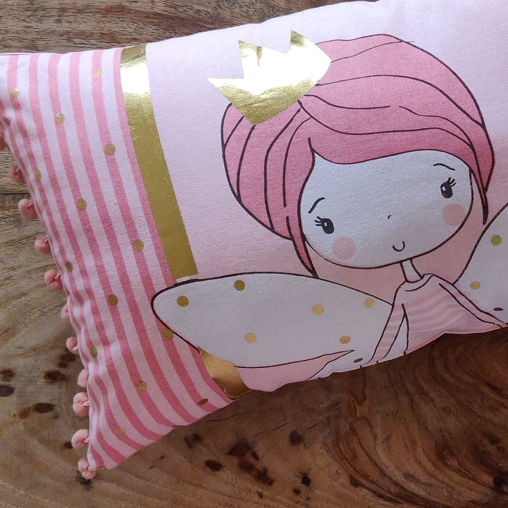 Princess kids lumbar throw pillow