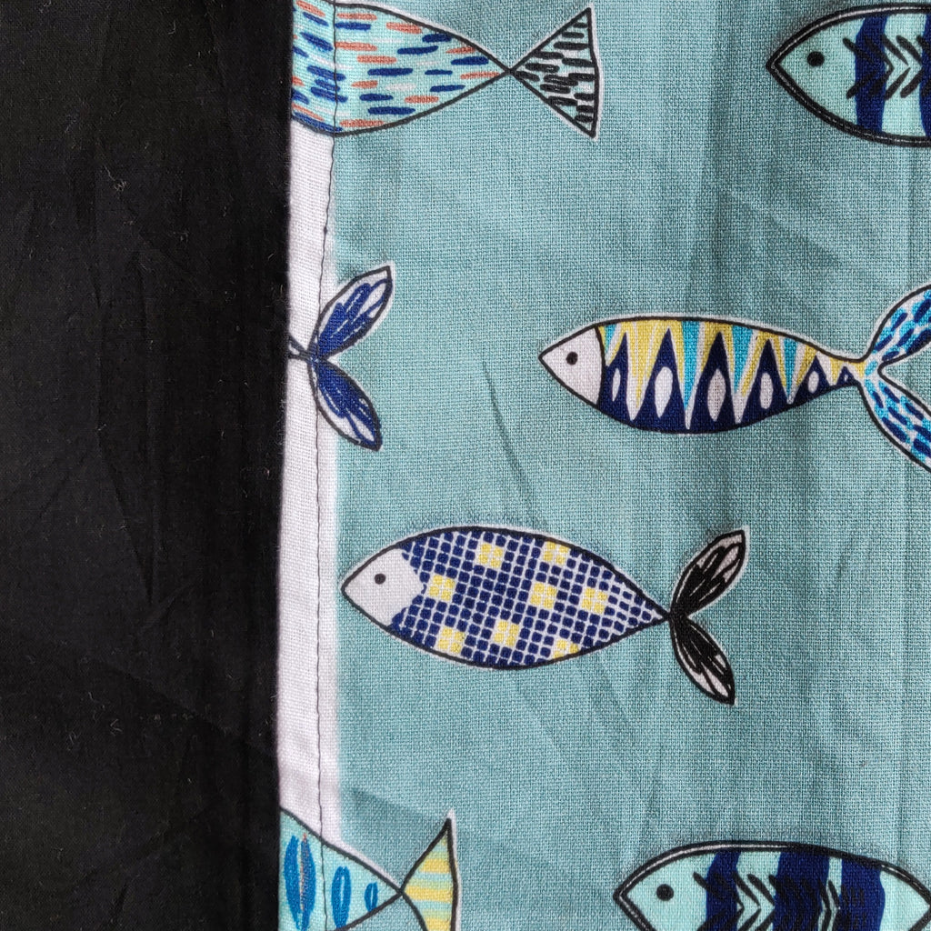 Fish print kids bedspread