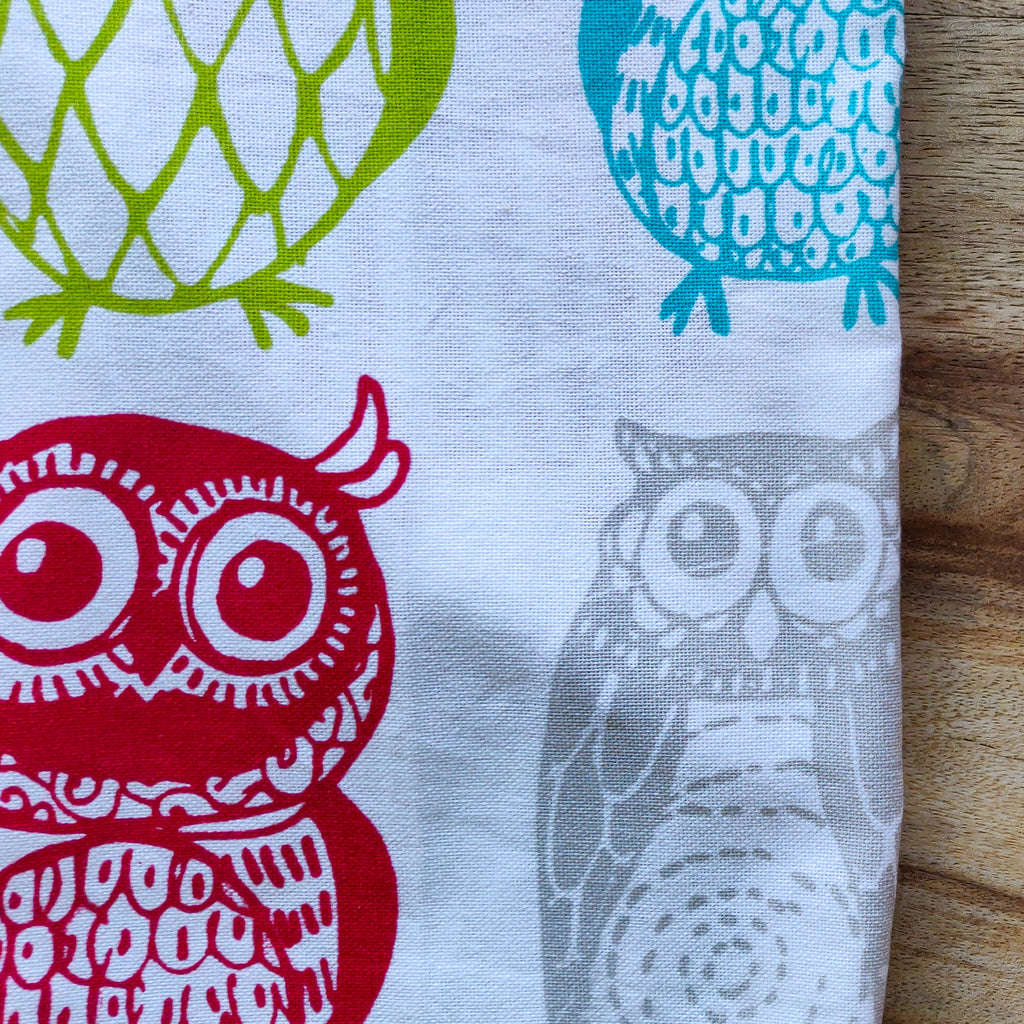 Owl print tea towels set of 3