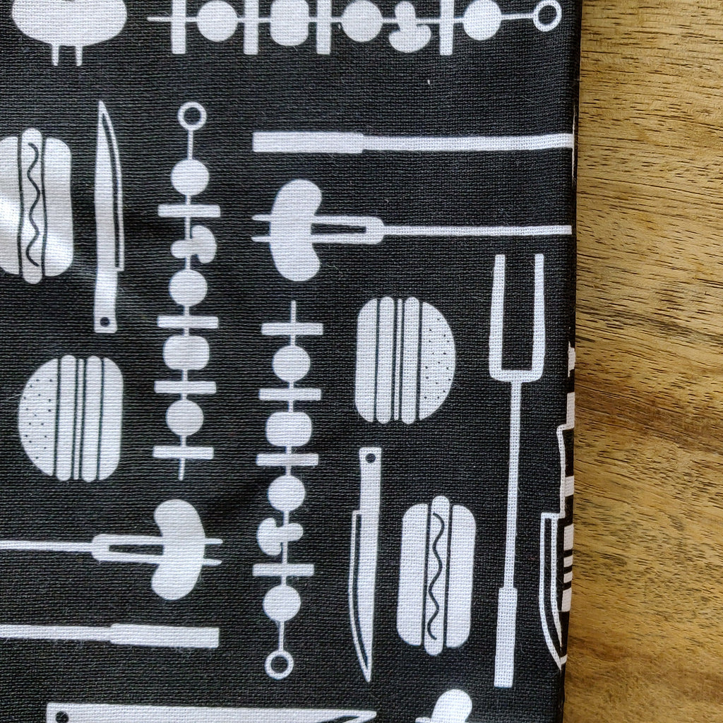 Cutlery print tea towels set of 2