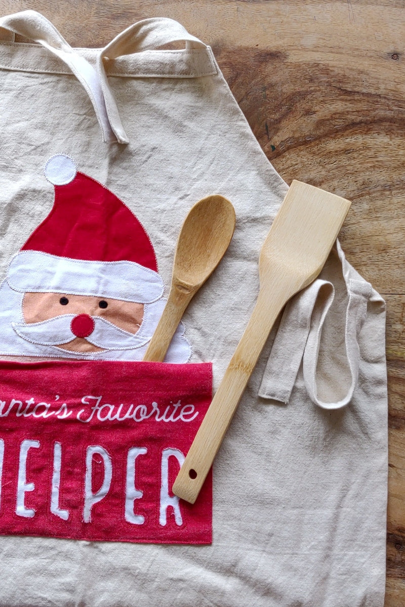 Santa's favourite helper kids apron