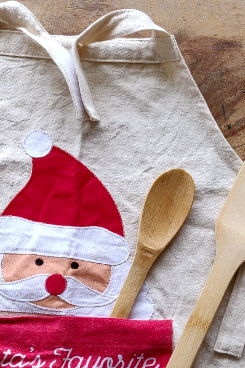 Santa's favourite helper kids apron