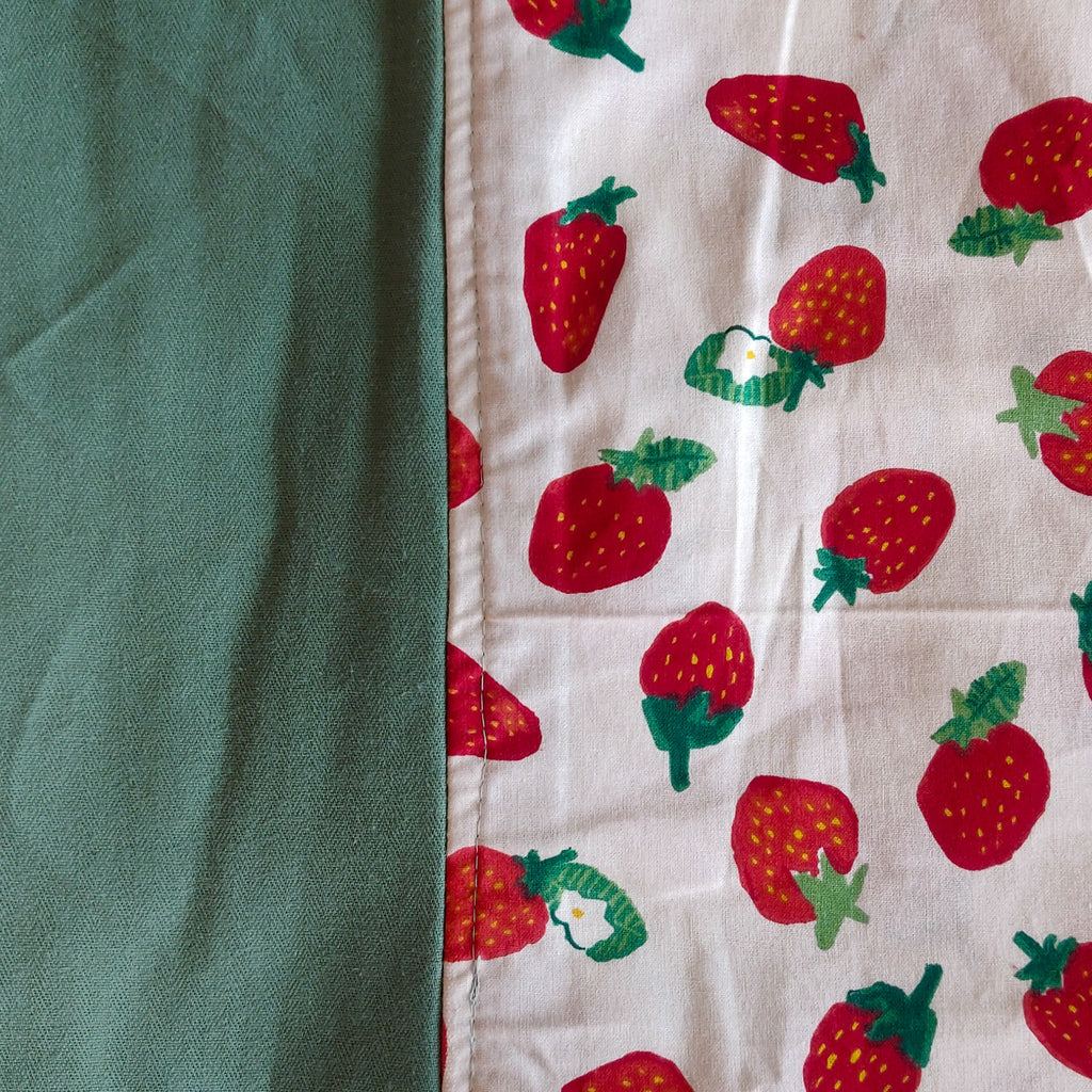 Strawberry print single bedspread