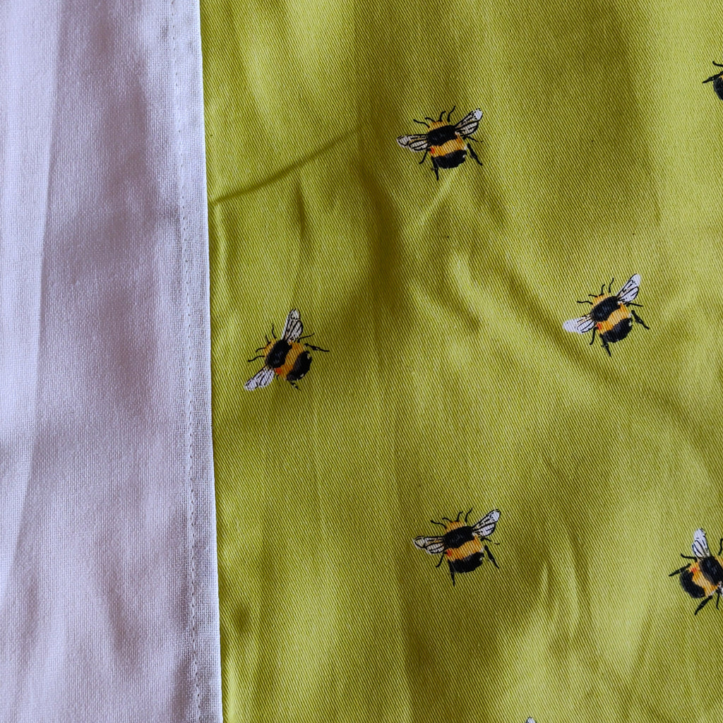 Bumblebee print king size bedspread