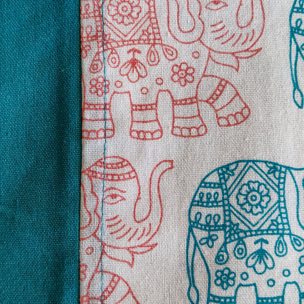 white elephant print king size bedspread